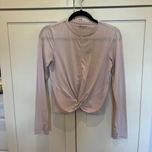 Athleta pink size XS Essence Twist long sleeve top